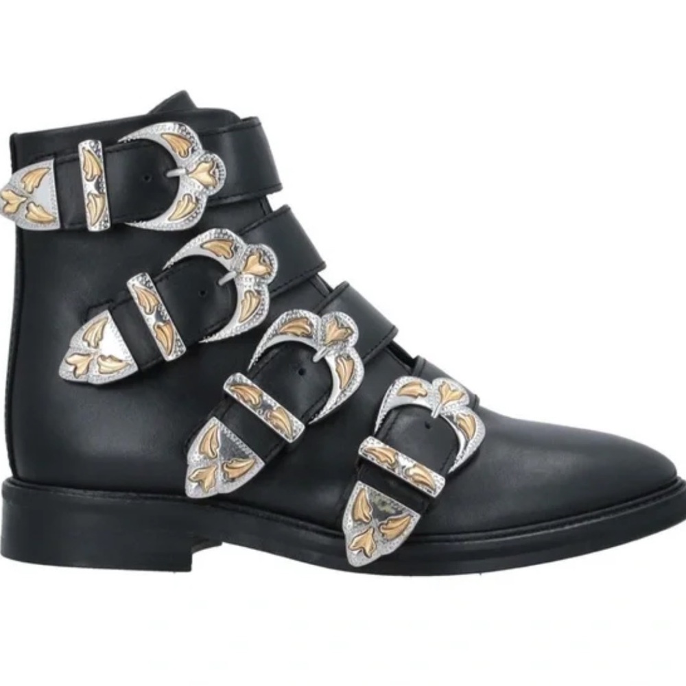 MAJE Jackpot Black Buckle Boots- 9